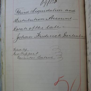 GERTENBACH Johan Frederick - 1885