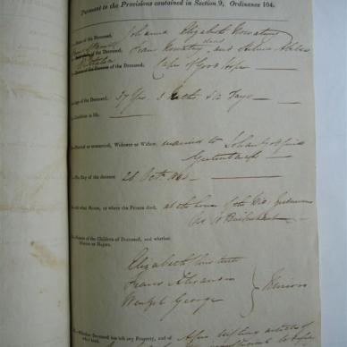 GERTENBACH Johanna Elisabeth born NOWATNEY - Died 28/10/1846 Age 37y 3m 12d