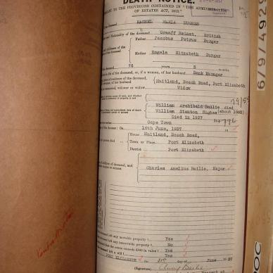 HUGHES Rachel Maria nee BURGER, 1937, MOOC 6-9-4928, 55060