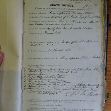 HEERDEN Anna Sophia van, geb. van Heerden 1862