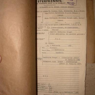 KRUGEL Elizabeth Maria nee BURGER, 1946, MOOC 6-9-12755, 1280-46