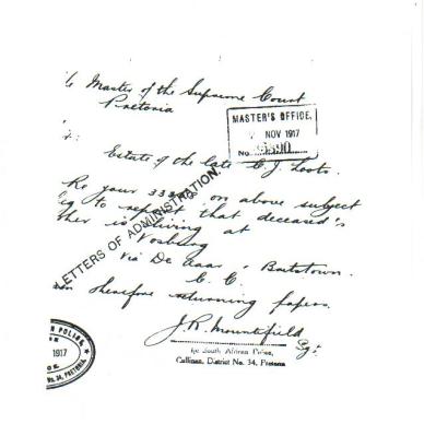 LOOTS, Cornelius Jacobus - MOOC Vol 6/9/1035, 35 Letter