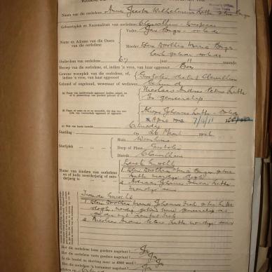 LUBBE Anna Jacoba Wilhelmina nee BURGER, 1946, MOOC 6-9-12799, 1671-46