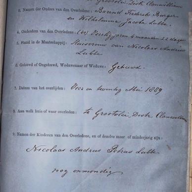 LUBBE Elsie Dorothea Maria Johanna nee BURGER, 1889, MOOC 6-9-269, 999