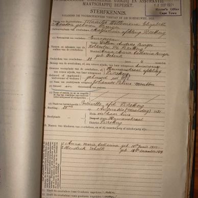 MOUTON Maaitje Willemina Elizabeth nee BURGER, 1921, MOOC 6-9-2113, 2621