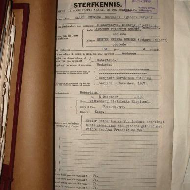 NOTHLING Sarah Susanna nee BURGER, 1939, MOOC 6-9-5775, 67017
