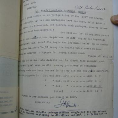RETIEF Johannes - 1947 - MOOC 6/9/13949, 2453/47 - Letter 1