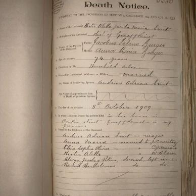 SMIT Hester Aletta Jacoba Maria nee BURGER, 1909, MOOC 6-9-629, 3580