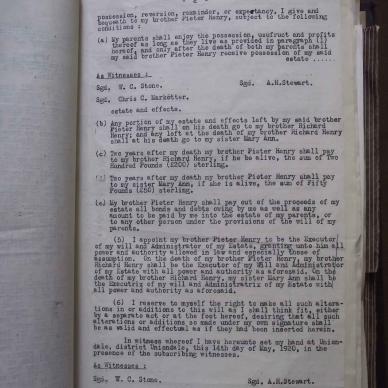 STEWART Albert Henry - died 11 Sep 1947