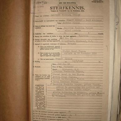 THERON Caroline Hendrika nee BURGER, 1947, MOOC 6-9-14093, 3381-47