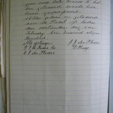TOERIEN Anna Jacoba Elizabeth born TOIT, du &amp; Jacobus Petrus - 1900
