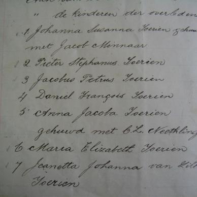 TOERIEN Anna Jacoba Elizabeth born TOIT, du &amp; Jacobus Petrus - 1900