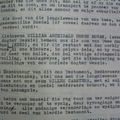 TOERIEN Johanna Helena married CARSTENS - 1946
