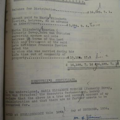 TOERIEN Mattheus Francois - Died  04/04/1956 Age 67y 5m