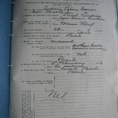 TOERIEN Susanna Debora born MALHERBE - Died 05/02/1923 - Age 62y 7m