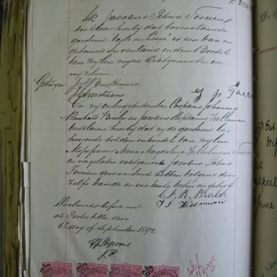 TOERIEN Maria Magdalena Wilhelmina born LIEBENBERG - 1892 - MOOC 6/9/303, 927 - L&amp;D Pg 3