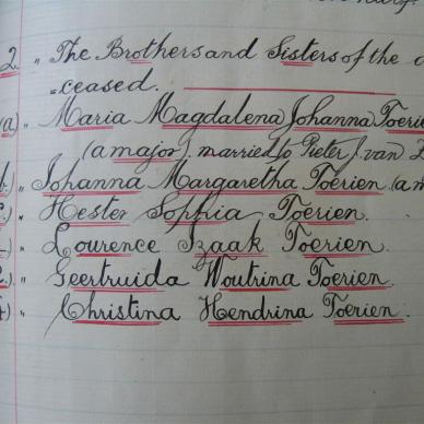 TOERIEN Jacobus Petrus - 1898