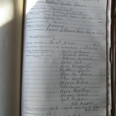 TOERIEN, Mattheus Carolus - Died 20/10/1903 - Age 76