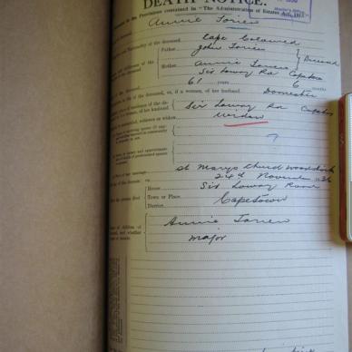 TORIEN Annie - Died 24/11/1936 - Age 61y 6m