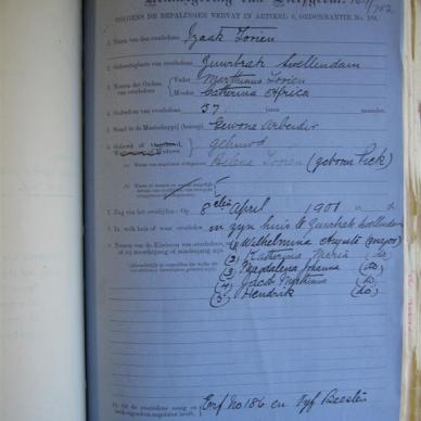 TORIEN Izaak - Died 08/04/1913 - Age 57