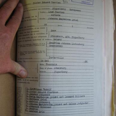 TORIEN Pieter Eduard - Died 16/05/1930 - Age 77y 1m