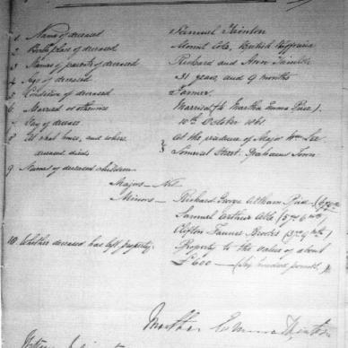 TAINTON Samuel - died 10 Oct 1861