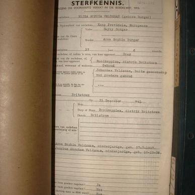 VELDSMAN Eliza Sophia nee BURGER, 1942, MOOC 6-9-8615, 77549