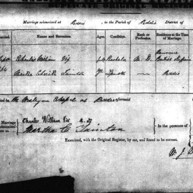 VIX Charles William &amp; Martha Cherith TAINTON