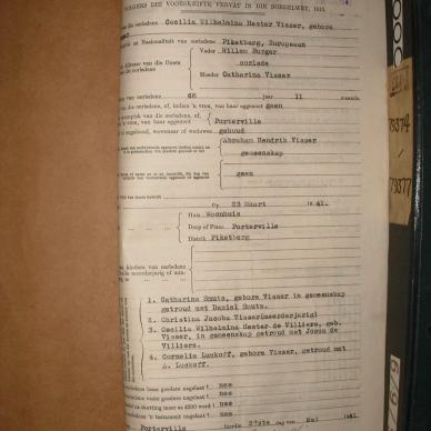 VISSER Cecilia Wilhelmina Hester nee BURGER, 1942, MOOC 6-9-8997, 79117