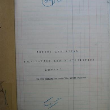 VORSTER  Dorothea Maria born DE WET - 1925