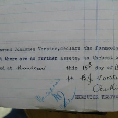 VORSTER  Dorothea Maria born DE WET - 1925