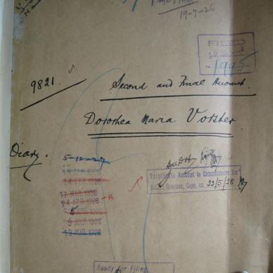 VORSTER Dorothea Maria born WET, de - 1928