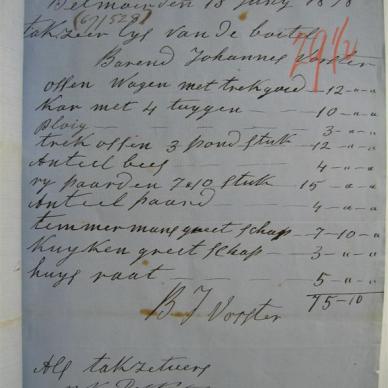 VORSTER Barend Johannes &amp; Maatje Aletta - 1862