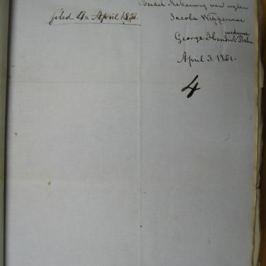 WIPPENAAR Jacoba spouse BEHR George H - 1842