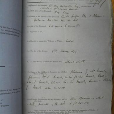 WESSELS Alida Antonetta born LEY - 1879