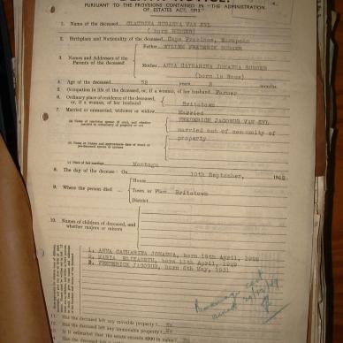 ZYL Claudina Susanna VAN nee BURGER, 1942, MOOC 6-9-9540, 81882