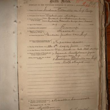 ZYL Zacharia Petronella VAN nee BURGER, 1897, MOOC 6-9-366, 1810