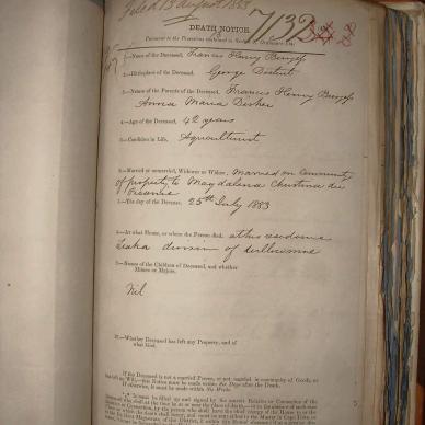 BURGESS Francis Henry, 1883, MOOC 6-9-199, 7132