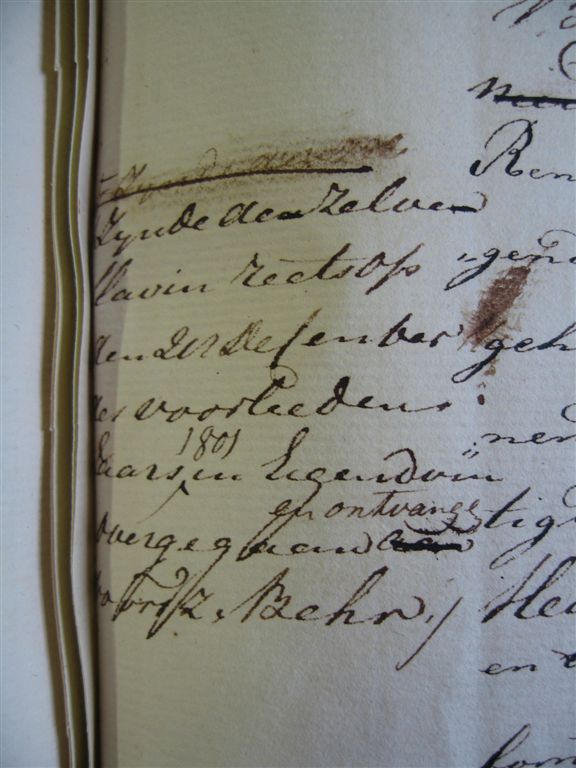 BEHR Georg Heinrich - 1802 - Deed of Transfer of slave Louisa of Mozambique