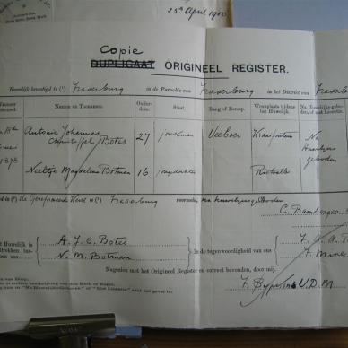BOTMA Jacob Jacobus - 1898