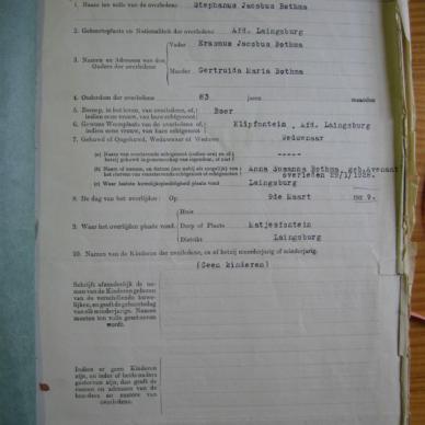 BOTHMA Stephanus Jacobus - 1929