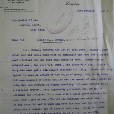BOTHMA Stephanus Jacobus - 1926