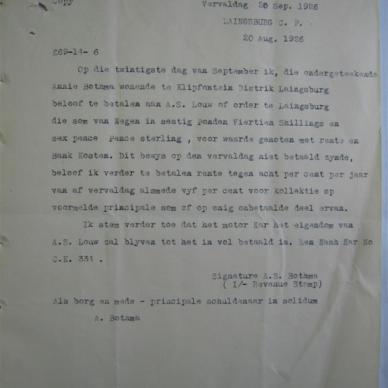 BOTHMA Stephanus Jacobus - 1926