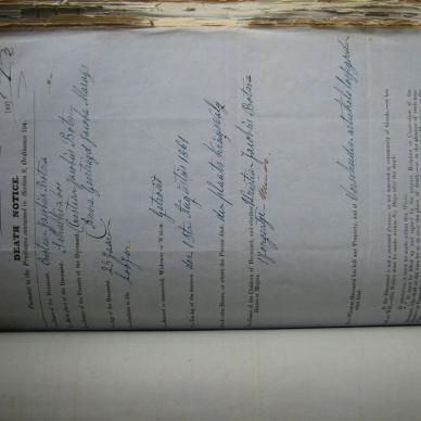 BOTMA Christian Jacobus - Died 01/08/1861 - Age 25