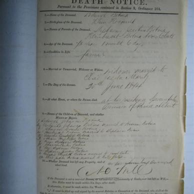 BOTMA Lodewyk - Died 30/06/1874 - Age 72y 1m 6d