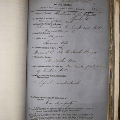 BURGER Hendrica Jacoba Elizabeth nee REINHARDT, 1872, MOOC 6-9-141, 8845