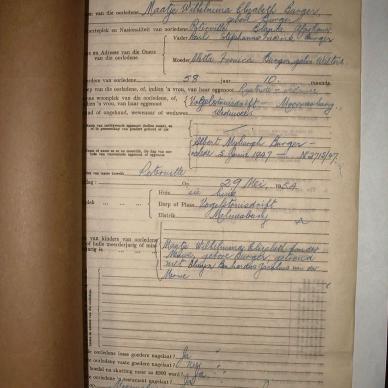 BURGER Maatje Wilhelmina Elizabeth, 1954, MOOC 6-9-22613, 2997-54