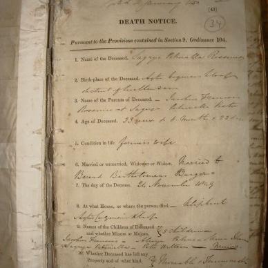 BURGER Sagrya Petronella nee ROSSOUW, 1850, MOOC 6-9-50, 2