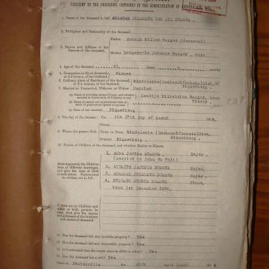 BURGER Abraham Johannes Van Zyl, 1926, MOOC 6-9-2939, 10815