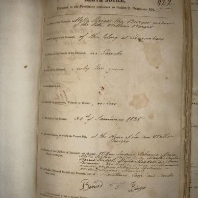 BURGER Aletta Margaretha, 1835, MOOC 6-9-4, 622